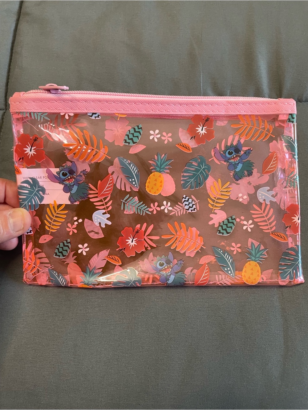 Disney Stitch Clutch Vinyl Make Up Bag